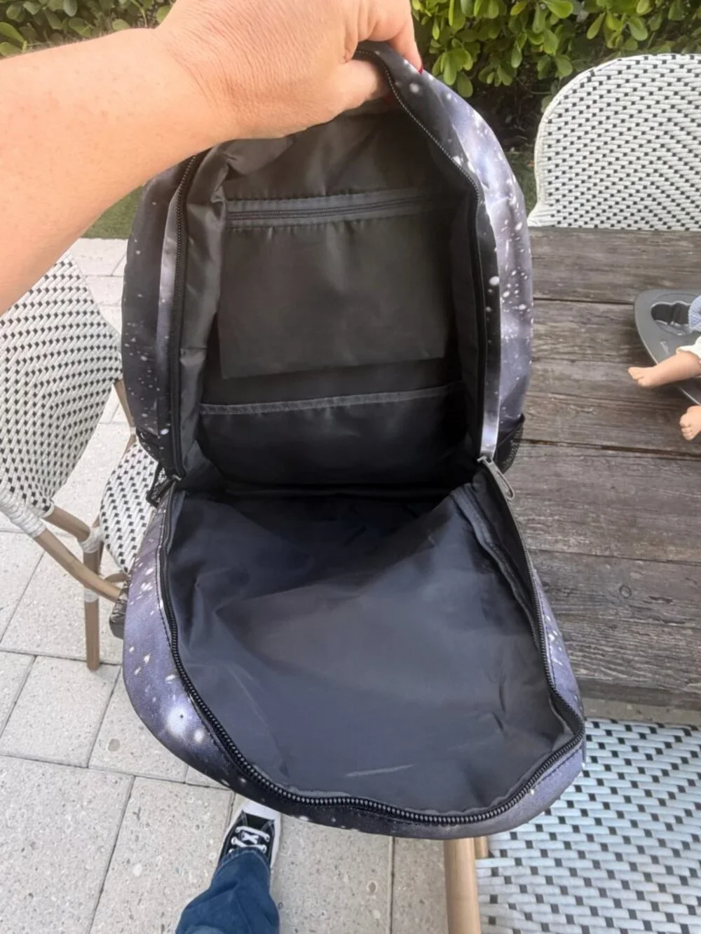 RARE Overwatch Space Galaxy Backpack - Video Gaming Bag Sport Grey Black Unused